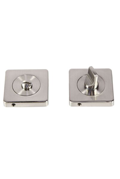 OEM Rozeta patrata pentru usa lemn, ESC08 WC RS55 SN, zamac, satin nichel, 55...