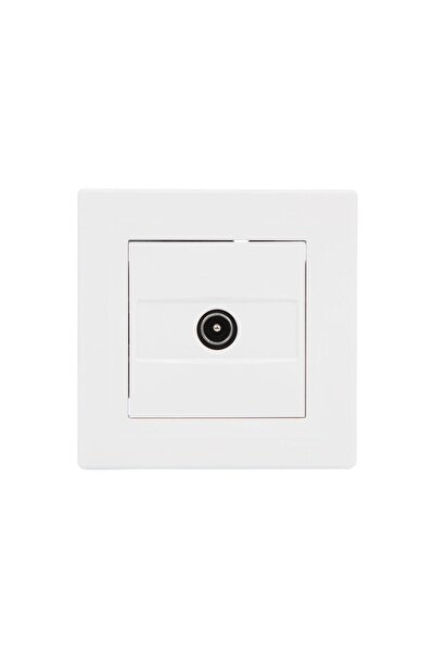 OEM Asfora EPH3200121 end TV socket, frame included, white