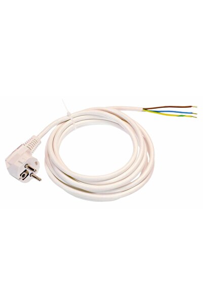 OEM Καλώδιο με φις, 2 μ., H05VV-F 3 x 2.5 mm², λευκό