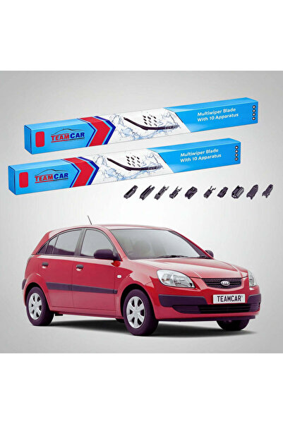 TEAMCAR Wipers Kia Rio II DE JB Hatchback 2005-2011 | Front Set Flat Premium ...