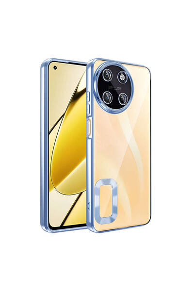 zore حافظة Realme 11 4G مع حماية لعدسة الكاميرا وشعار يظهر شعارًا، خفيفة الوز...