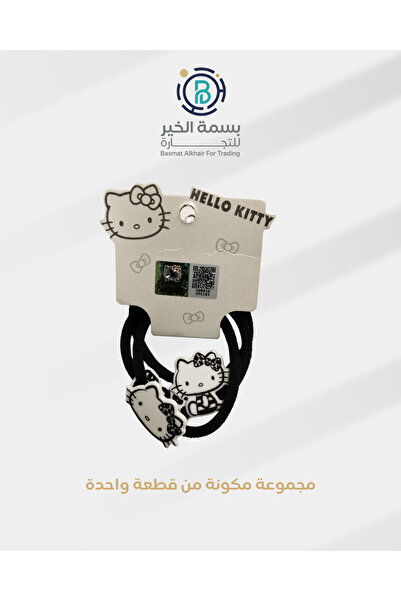 Hello Kitty طقم مشابك شعر ربطة شعر هالو كاتي قطعة واحدة أشكال متعددة