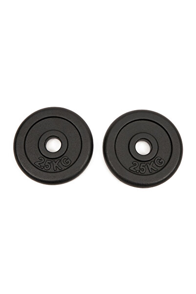 Worqout Discuri de greutate din fier de 2,5 kg x 2 buc.