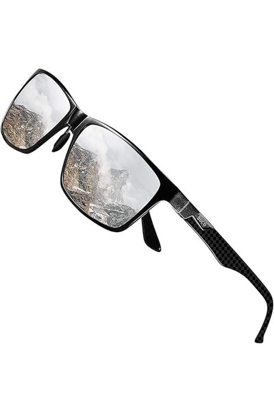 GENERAL Duco Rectangular Polarized Lens Sunglasses for Men |   Anti-Glare Sun...