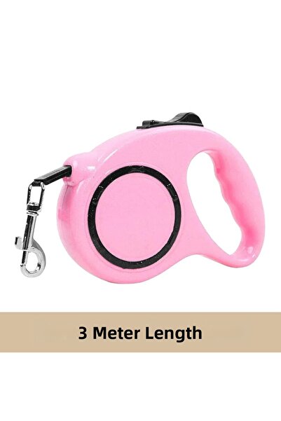 magicool Reel Dog Walking Leash Pink Black 3Mt