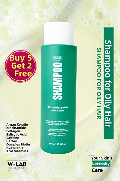 W-Lab Cosmetics Shampoo for Oily Hair 400 ml