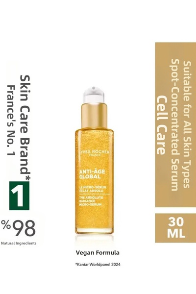 Yves Rocher Brightening Effect Hyaluronic Acid Concentrated Facial Serum 30 m...