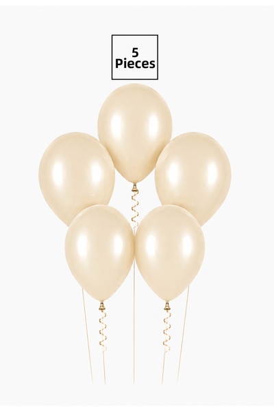 Balonsan Sand Beige Balloons 5 Pieces