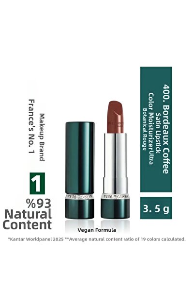 Yves Rocher أحمر شفاه ساتان مرطب جديد عالي التصبغ نباتي يدوم طويلاً 3.5 جرام ...