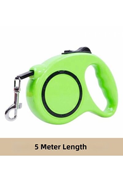 parlahome Reel Dog Walking Leash Green Black 5Mt