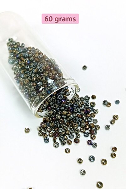 Generic Brand Bulky Glass Sand Beads (8/0) 3 mm - 60 Grams - Variegated Color...