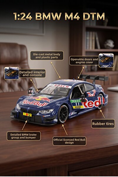 craftivio 1:24 Bmw M4 Dtm Metal Model Car Diecast Openable Door