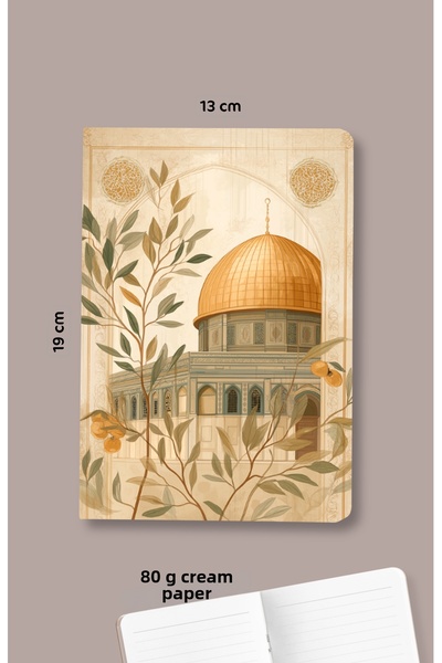 Dava Adamı Yayınları Jerusalem - Bag Size Striped Notebook