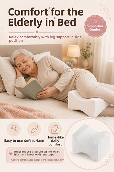 EpiRelax Orthopedic Sleep Support Pillow for Elderly Knee-To-Knee Leg Pillow