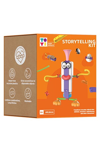 Toyi Storytelling Educational Kit - 600 Pieces Environmental and Creative Bui...