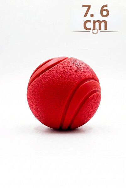 Tasma Market Soft Dog Play Ball 7.6 cm XL |   Durable Chew and Fetch Toy Red