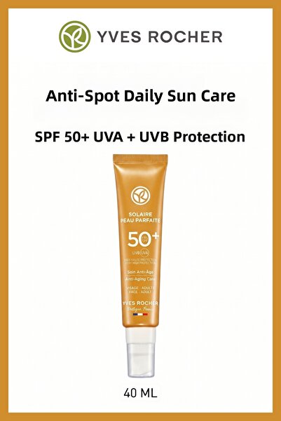 Yves Rocher Spf 50+ Anti-Aging Facial Sunscreen 40 ml Uva Uvb Protective Anti...