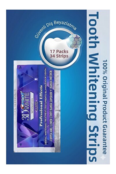 Crest Professional Effects Teeth Whitening Strips (17 Packs / 34 Strips)