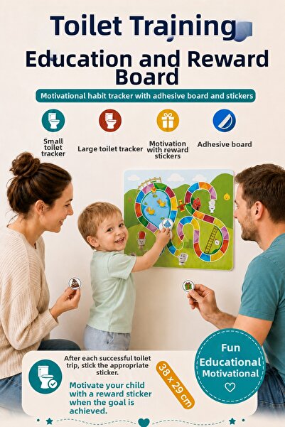 caps Children's Toilet Training Tracker Board - Motivating Habit-Forming Set ...