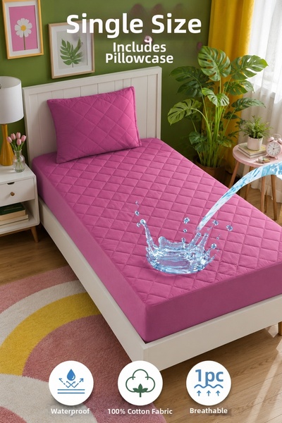 sevilya Set de saltea cu o singură saltea, 100% bumbac matlasat, rezistent la...