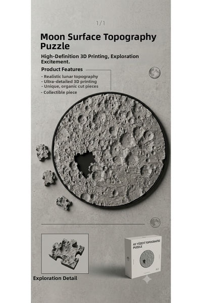 ALSARE Moon Surface Embossed Puzzle