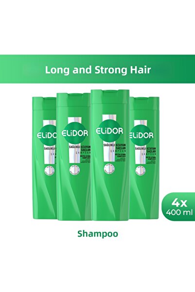 Elidor Hair Care Shampoo for Healthy Growing Hair 400 ml X4