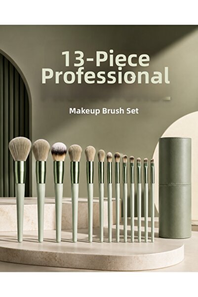 alemdarshop Professional Makeup Brush Set 13 Pieces Soft Bristle Brush Set Ey...