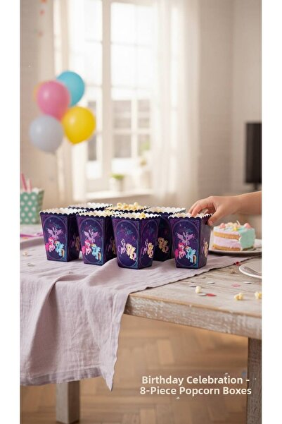 Cadde Süs My Little Pony Themed Popcorn 8-Piece Corn Box