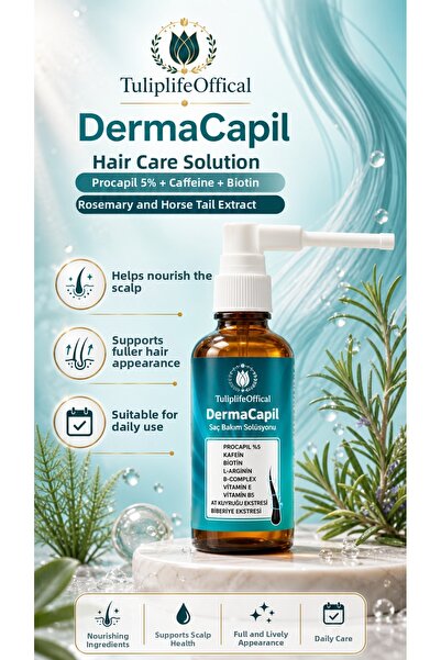 Tuliplifeoffical Dermacapil Procapil Hair Care Solution Containing 5% Caffein...