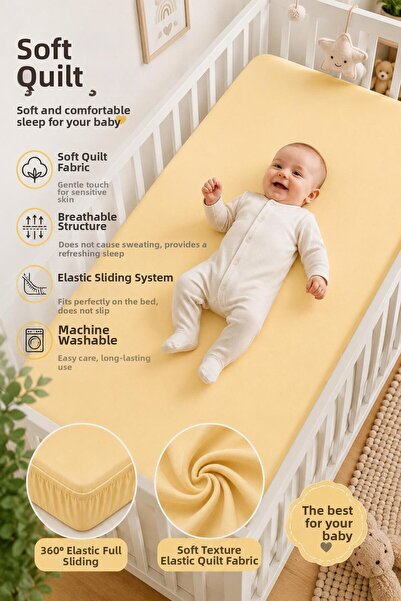 TEXTİLEGARDEN 100% Cotton Combed Cotton, Elastic Baby Sheet, Organic Cotton, ...