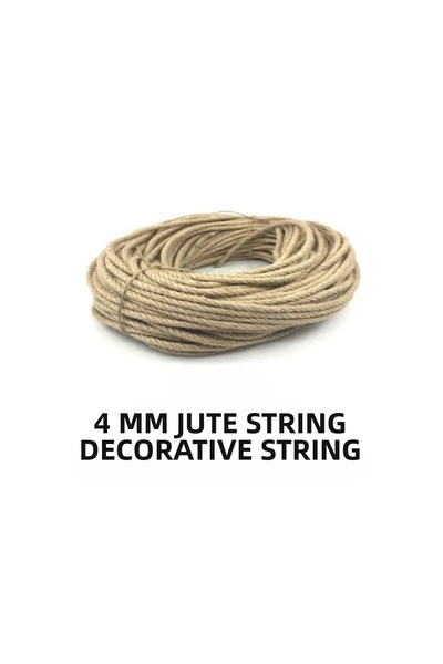 Altınyapı Hobi Market 4 mm Rope Urgan Rope Cord 40 Meters Decorative Rope
