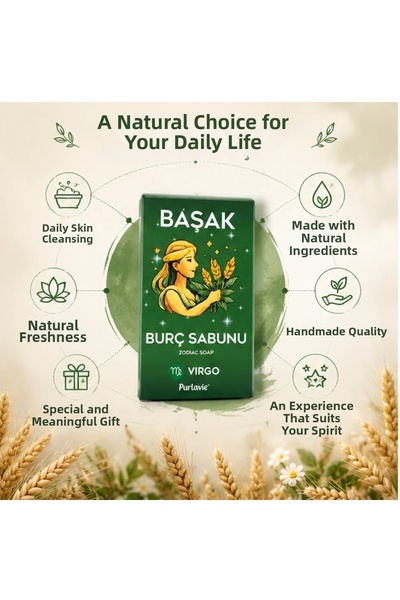 Purlavie Başak Soap-100G Natural Handmade-9 Pieces