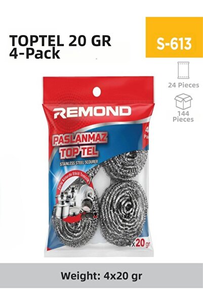 inci çelik aksesuar Toptel 20Gr 4-Pack (Inx04)