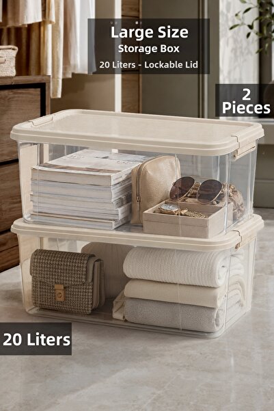 Meleni Home Organizator pentru dulap din 2 piese - Cutie de depozitare pentru...