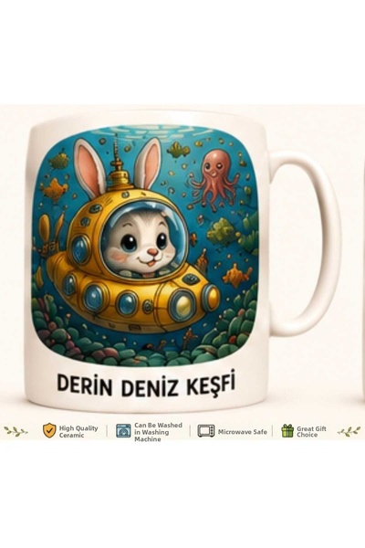 Rana İkra Art Rabbit Deep Sea Exploration Mug