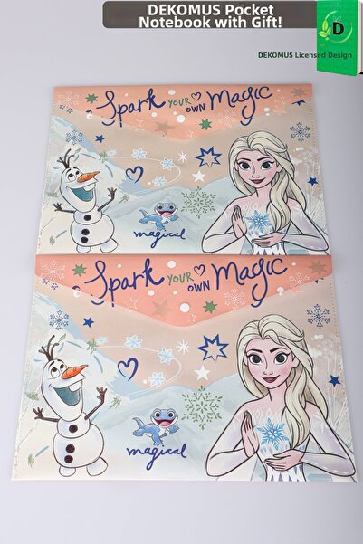 Frozen مجموعة x Dekomus المرخصة من Elsa Magic Spark، قطعتان من الملفات المرفقة