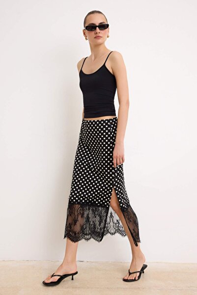 Trendyol Collection Black Skirt Twoss26Et00214