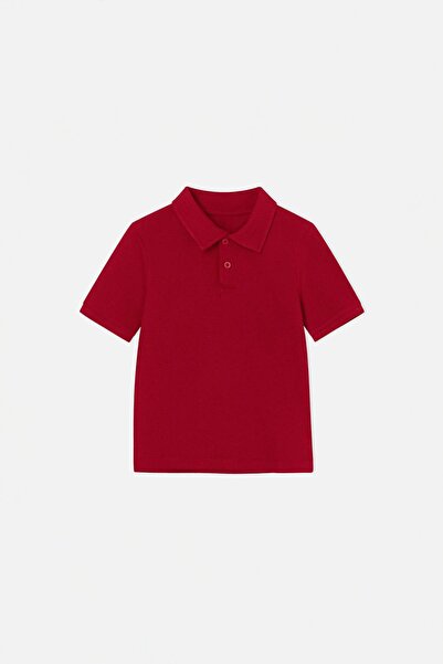 TRENDYOLKIDS Μπλουζάκι Μπορντό Απλό Πλεκτό TKDSS24TS00022