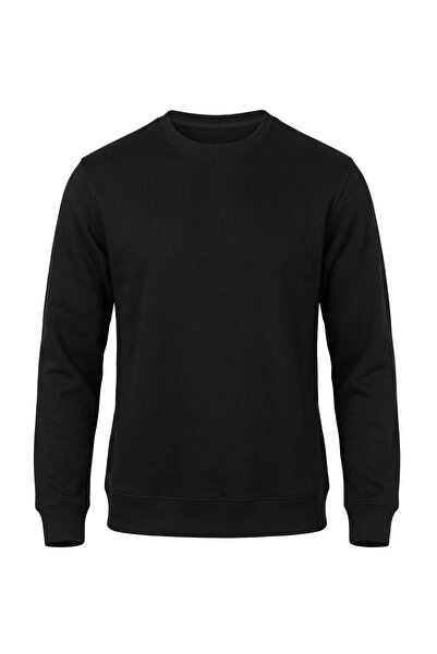 Trendyol Collection سويت شيرت أسود عادي/مريح ذو قصة ناعمة TMNAW27SW00007