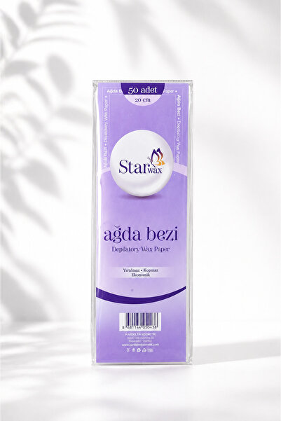 STARWAX Dilimli Ağda Bezi 10 Metre x 5 Adet | Kesmeden Kullanım Nonwoven Sir ...