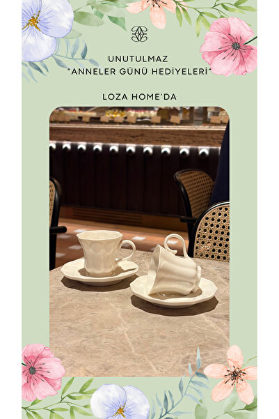 LOZA HOME BLOOMLINE - 2'li KAHVE FİNCANI