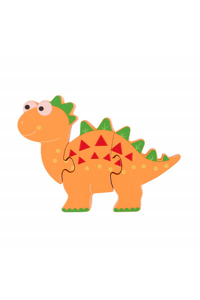 Orange Tree Toys Ξύλινο παζλ δεινοσαύρου - Στεγόσαυρος, Orange Tree Toys
