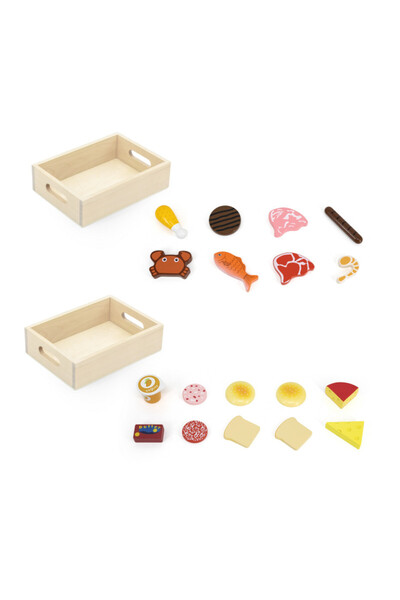Viga Wooden refrigerator food set,