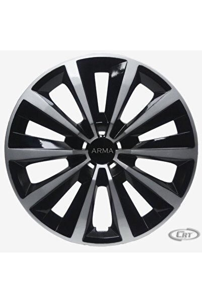 OTOCİRİT Jant Kapağı Siyah-Gri Kırılmaz 15" Express Model (Amblem Hediyeli) (...