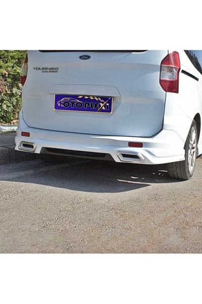 OTOPLEXİ Ford Courier Arka Karlık Arka Tampon Eki Boyasız 2014-2023