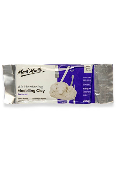 Mont Marte Hava ile Sertleşen Modelleme Kili - Beyaz Rengi 500 g