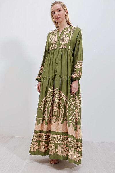 Hiccup BDART Printed V-Neck Maxi Dress