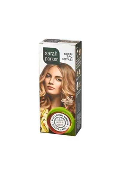 Sarah Parker Krem Saç Boyası Açık Karamel 8.07