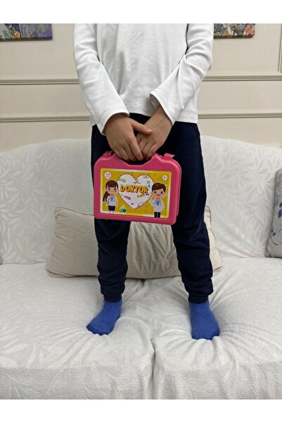 tmtoysandmore Çantalı Doktor Seti Pembe / Ce Belgeli, 14 Parça, Çocuk