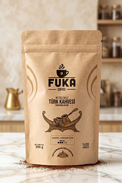 FUKA Nitelikli Türk Kahvesi - Traditional Blend (250G) (Orta Kavrum & Yumuşak...